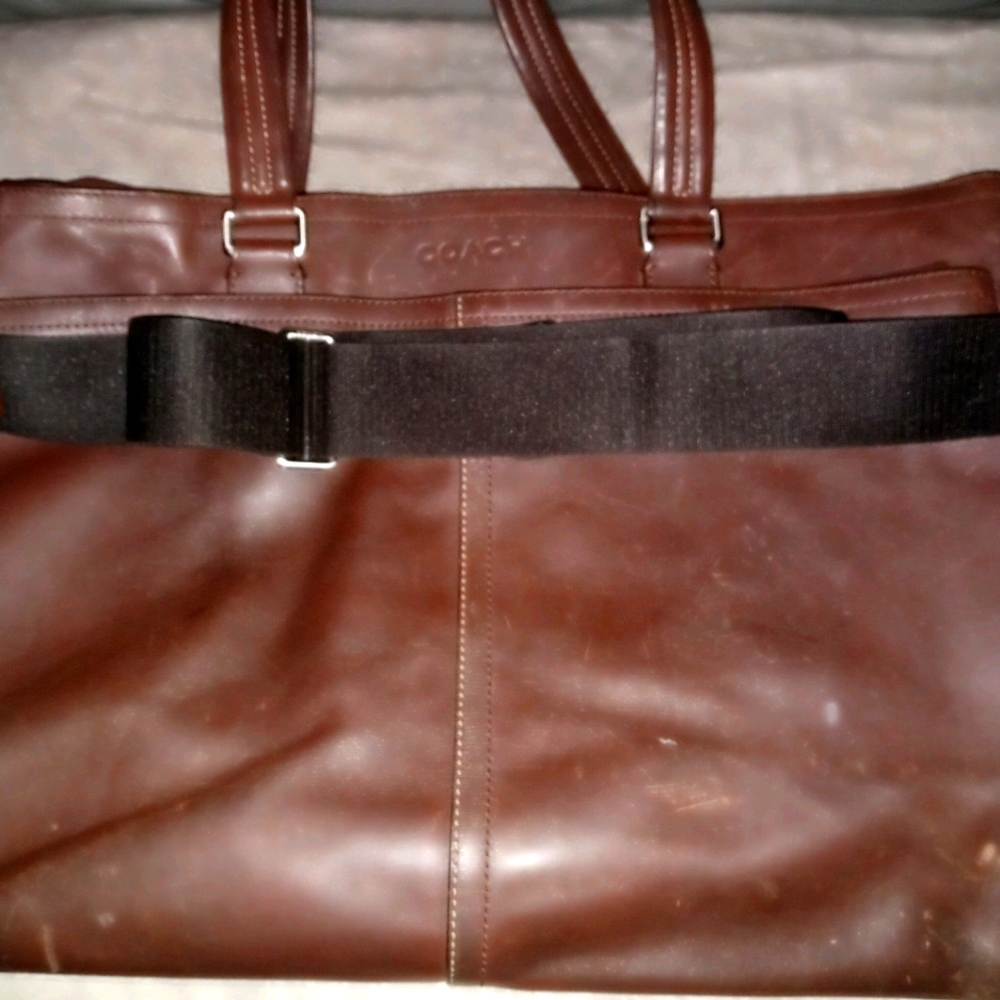 Coach F70673 Brown Leather Lexington Business Bag